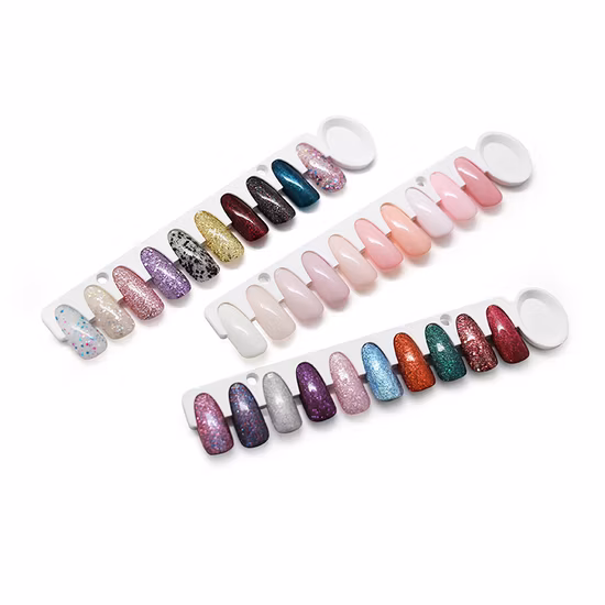 Nail Art Design Nail Card Display Libro de cartas de colores para uñas