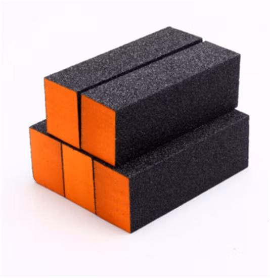 Bloque de esponja para lima de uñas, pulidor de uñas de 4 vías